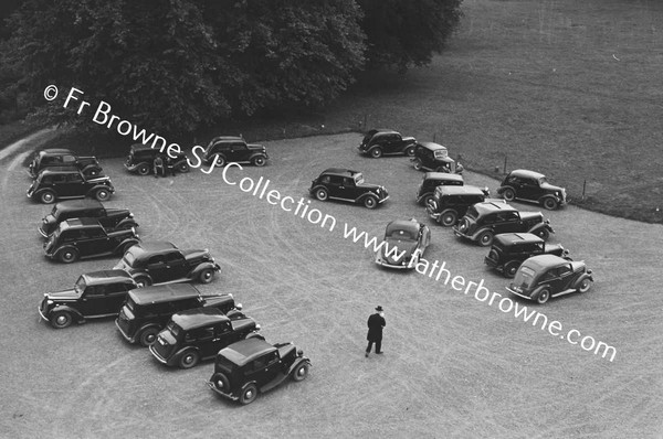 CARS AT ST MARY'S AFTER FR ARTHUR'S FUNERAL